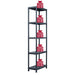 Raft de depozitare, negru, 60 x 30 x 180 cm, plastic, 125 kg - WALTI WALTI