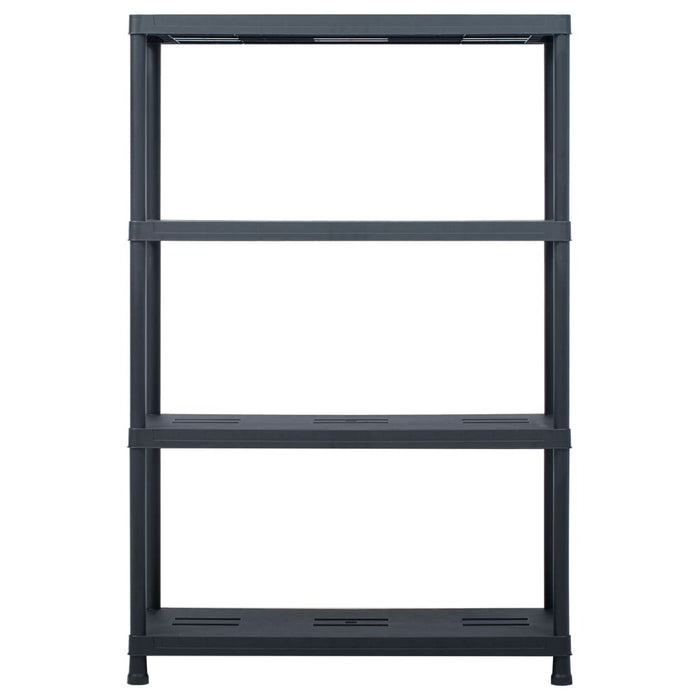 Raft de depozitare, negru, 90 x 40 x 138 cm, plastic, 220 kg WALTI