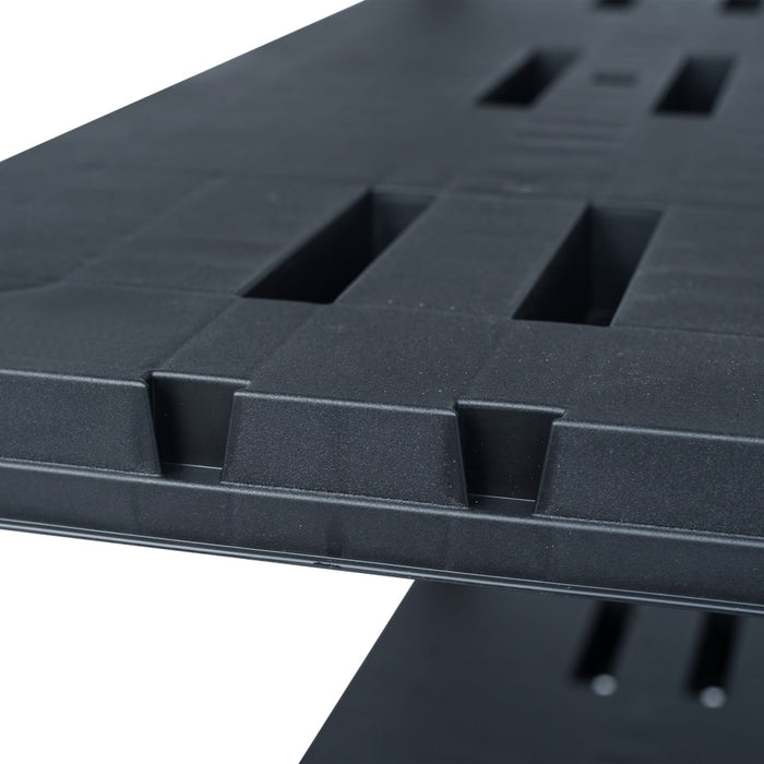 Raft de depozitare, negru, 90 x 40 x 138 cm, plastic, 220 kg WALTI