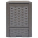 Compostor de grădină, maro, 60x60x83 cm, 300 L plastic ratan - WALTI WALTI