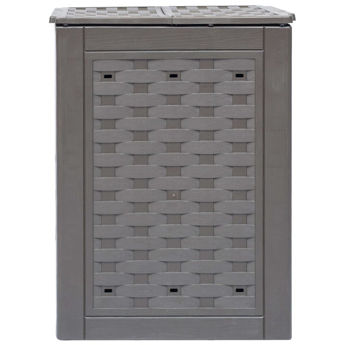 Compostor de grădină, maro, 60x60x83 cm, 300 L plastic ratan - WALTI WALTI