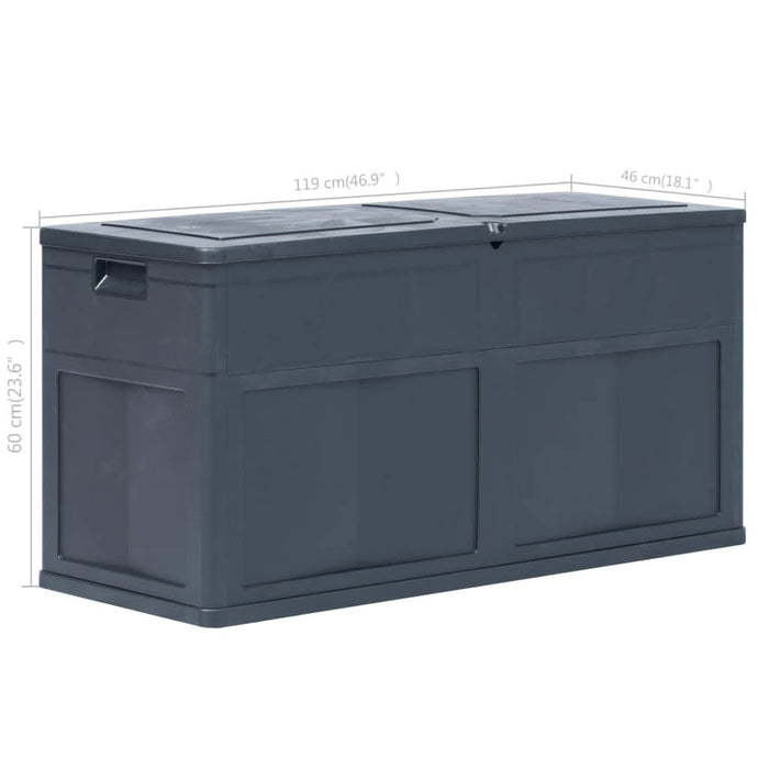 Ladă de depozitare de grădină, negru, 320 L - WALTI WALTI