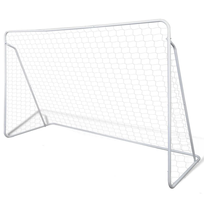 Porți de fotbal cu plasă, 2 buc, 240 x 90 x 150 cm, oțel - WALTI WALTI