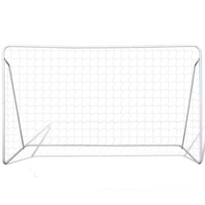 Porți de fotbal cu plasă, 2 buc, 240 x 90 x 150 cm, oțel - WALTI WALTI