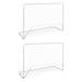 Porți de fotbal cu plase 2 buc. alb 182x61x122 cm oțel - WALTI WALTI