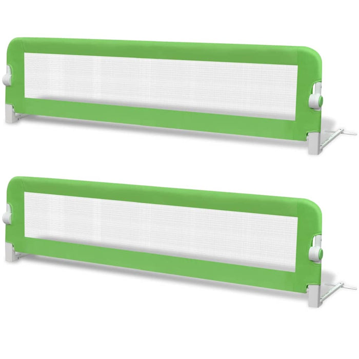 Balustradă de protecție pat copii, 2 buc., verde, 150x42 cm - WALTI WALTI