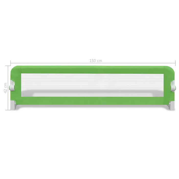 Balustradă de protecție pat copii, 2 buc., verde, 150x42 cm - WALTI WALTI