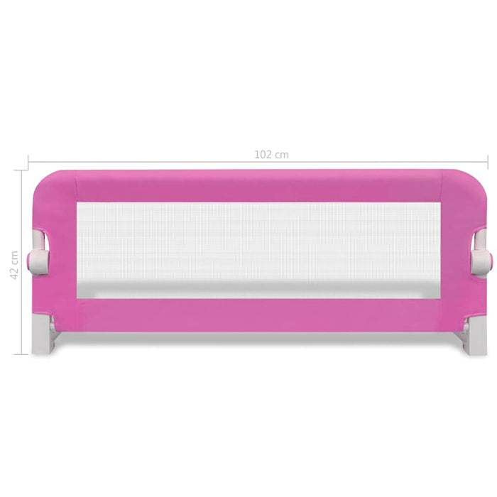 Balustradă de protecție pat copii, 2 buc., roz, 102x42 cm - WALTI WALTI