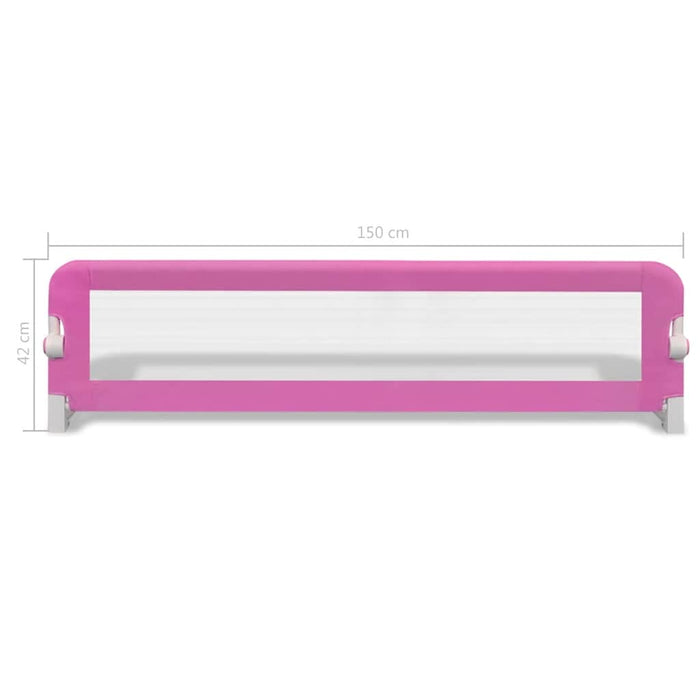 Balustradă de protecție pat copii, 2 buc., roz, 150x42 cm - WALTI WALTI