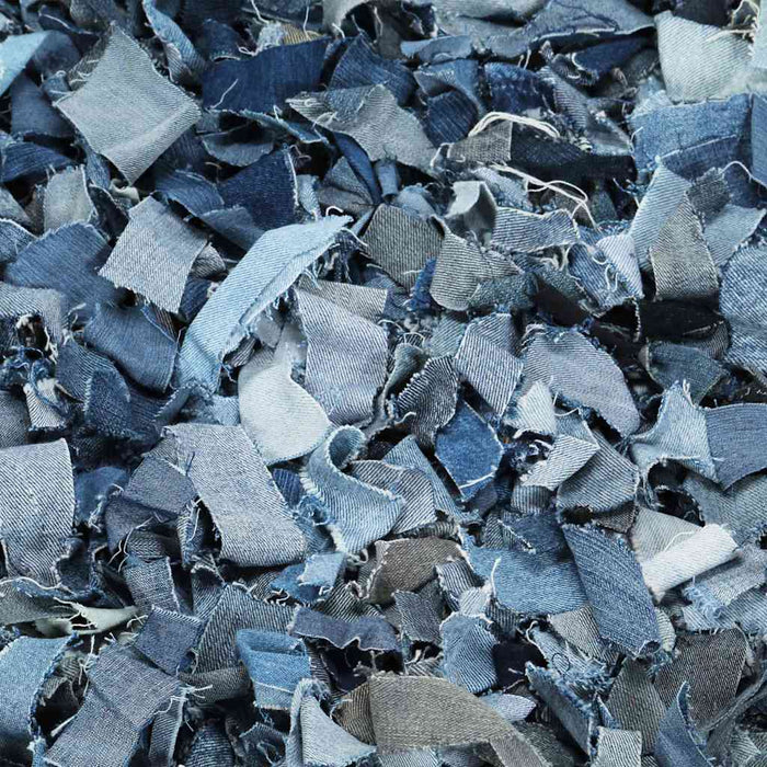 Covor fire lungi, albastru, 120x170 cm, denim WALTI