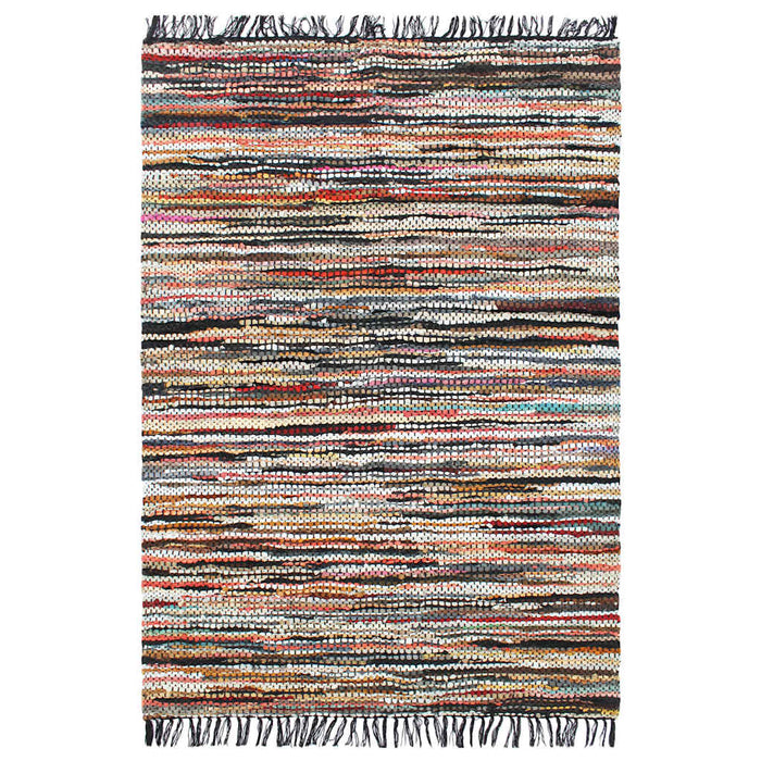 Covor Chindi țesut manual, multicolor, 120 x 170 cm, piele WALTI