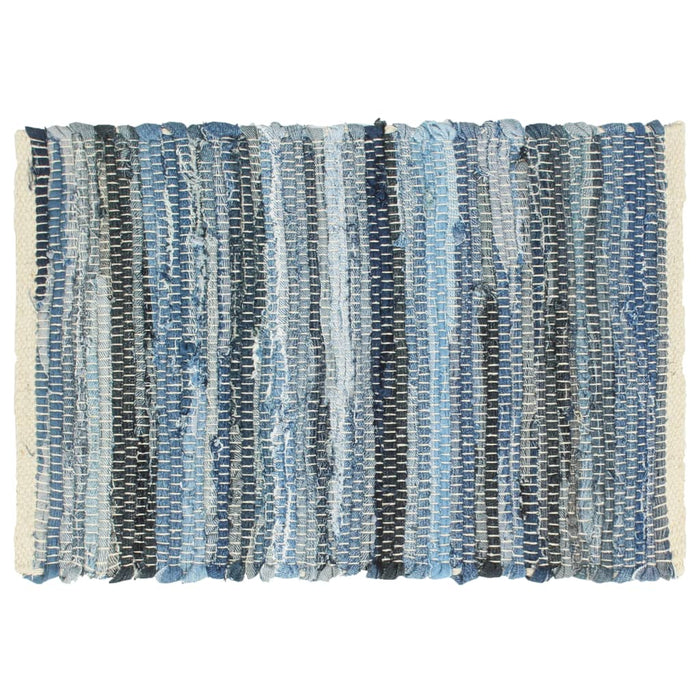 Naproane, 6 buc., chindi, albastru denim, 30 x 45 cm, bumbac WALTI