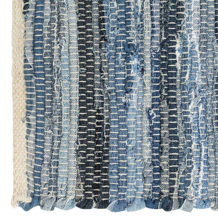 Naproane, 6 buc., chindi, albastru denim, 30 x 45 cm, bumbac WALTI