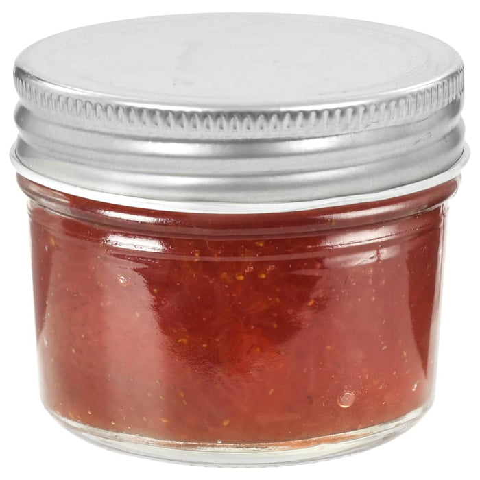 Borcane din sticlă pentru gem, capac argintiu, 48 buc, 110 ml - WALTI WALTI