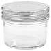 Borcane din sticlă pentru gem, capac argintiu, 48 buc, 110 ml - WALTI WALTI