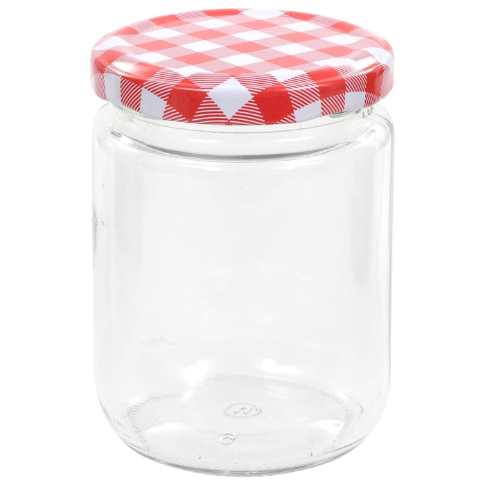 Borcane de sticlă pentru gem capace alb & roșu 96 buc. 230 ml - WALTI WALTI