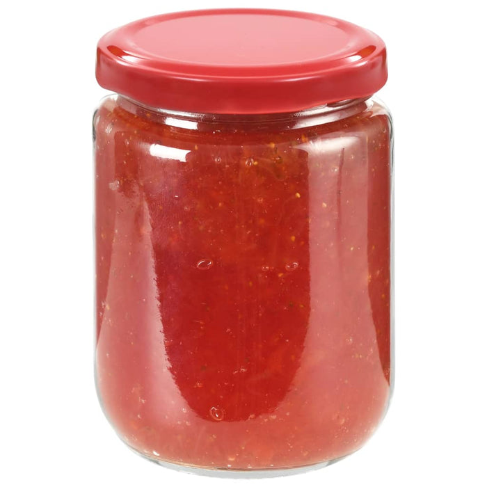 Borcane din sticlă pentru gem, capac roșu, 48 buc., 230 ml - WALTI WALTI