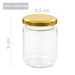 Borcane din sticlă pentru gem, capac auriu, 48 buc., 230 ml - WALTI WALTI