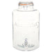 Dozator de apă XXL cu robinet, transparent, 8 L, sticlă - WALTI WALTI