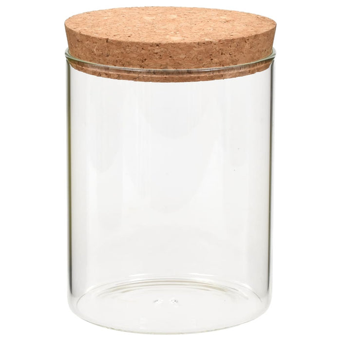 Borcane din sticlă depozitare, capac de plută, 6 buc., 650 ml - WALTI WALTI