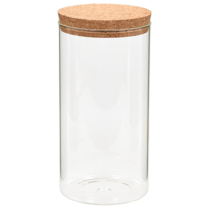 Borcane din sticlă depozitare, capac de plută, 6 buc., 1400 ml - WALTI WALTI
