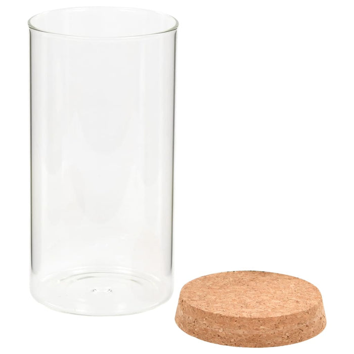 Borcane din sticlă depozitare, capac de plută, 6 buc., 1400 ml - WALTI WALTI