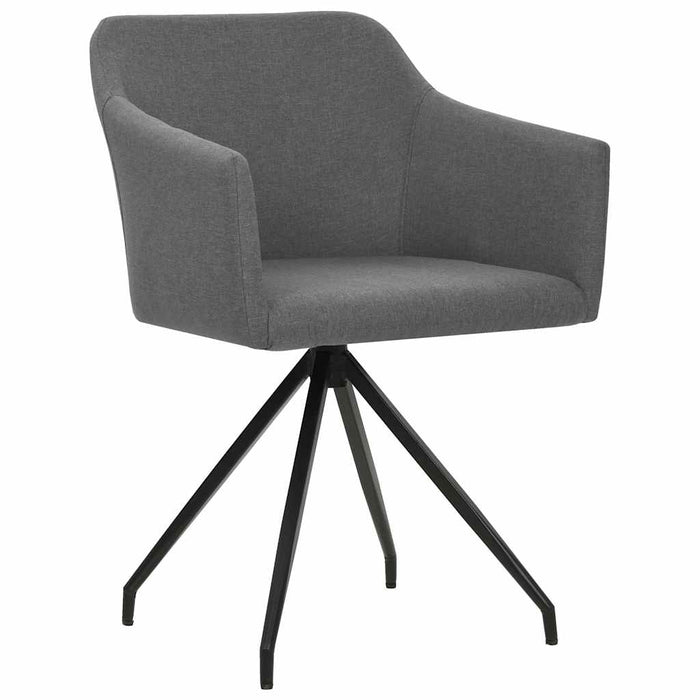 Scaune de bucătărie pivotante, 4 buc., gri deschis, textil WALTI