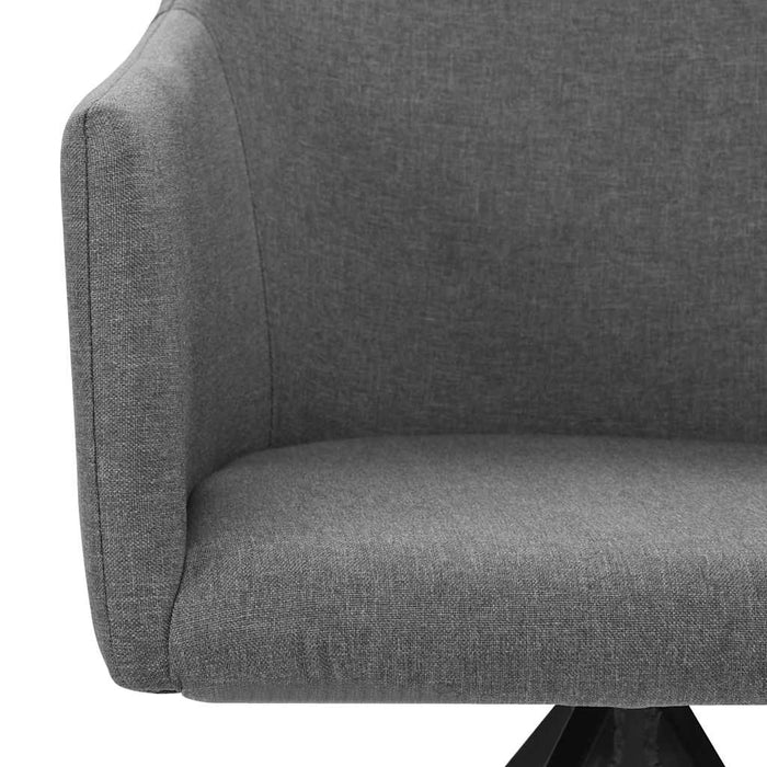 Scaune de bucătărie pivotante, 4 buc., gri deschis, textil WALTI