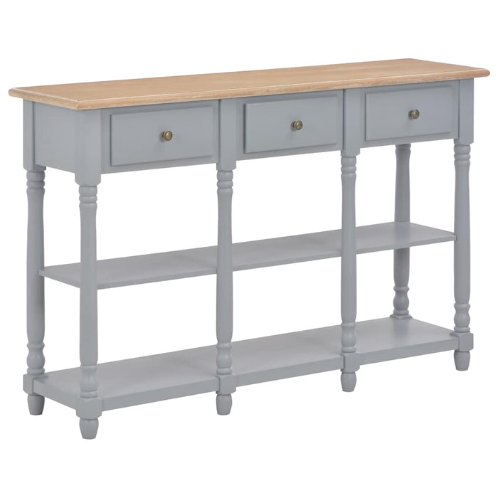 Masă consolă, gri, 120 x 30 x 76 cm, MDF WALTI