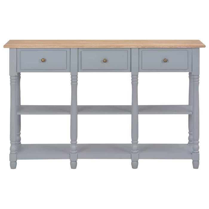 Masă consolă, gri, 120 x 30 x 76 cm, MDF WALTI