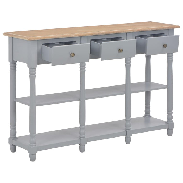 Masă consolă, gri, 120 x 30 x 76 cm, MDF WALTI