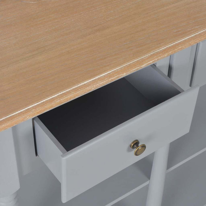 Masă consolă, gri, 120 x 30 x 76 cm, MDF WALTI