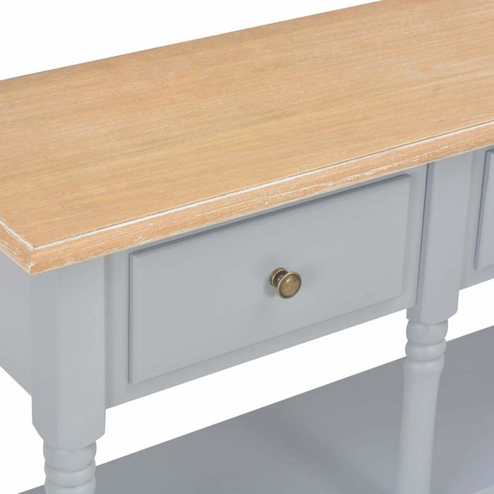 Masă consolă, gri, 120 x 30 x 76 cm, MDF WALTI