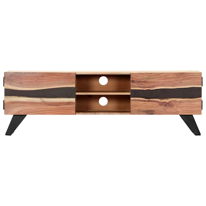 Comodă TV, 140x30x45 cm, lemn masiv de acacia WALTI