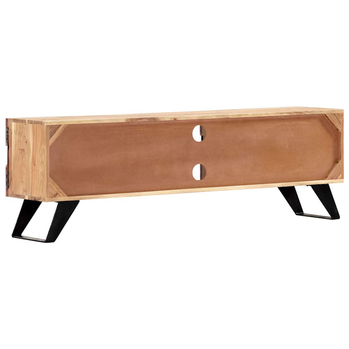 Comodă TV, 140x30x45 cm, lemn masiv de acacia WALTI
