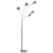 Lampă de podea, argintiu, 200 cm, 5 x E14 - WALTI WALTI