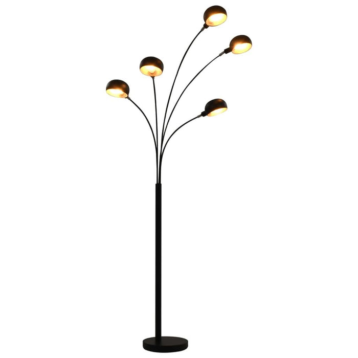 Lampă de podea, negru și auriu, 200 cm, 5 x E14 - WALTI WALTI