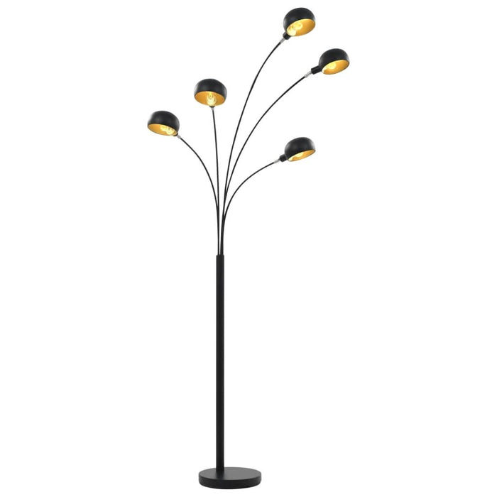 Lampă de podea, negru și auriu, 200 cm, 5 x E14 - WALTI WALTI