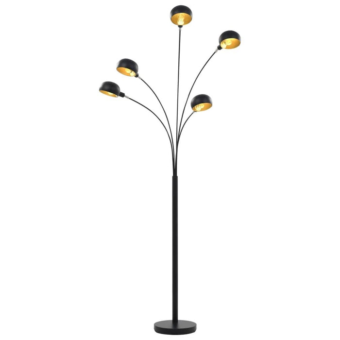 Lampă de podea, negru și auriu, 200 cm, 5 x E14 - WALTI WALTI