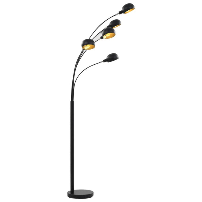 Lampă de podea, negru și auriu, 200 cm, 5 x E14 - WALTI WALTI