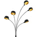 Lampă de podea, negru și auriu, 200 cm, 5 x E14 - WALTI WALTI