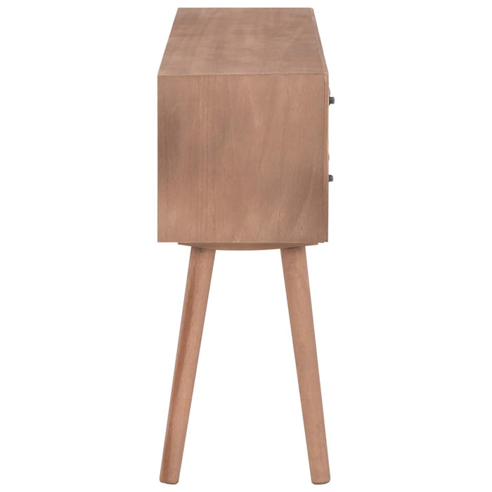 Masă consolă cu 8 sertare, 120x30x76 cm, lemn masiv pin WALTI