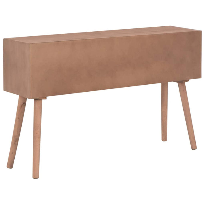 Masă consolă cu 8 sertare, 120x30x76 cm, lemn masiv pin WALTI