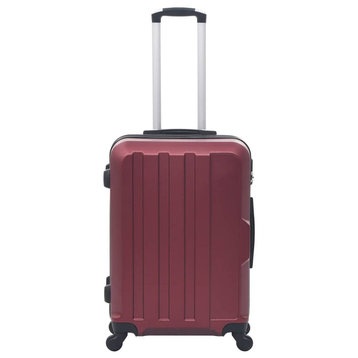 Set valize cu carcasă rigidă, 3 buc., roșu vin, ABS - WALTI WALTI