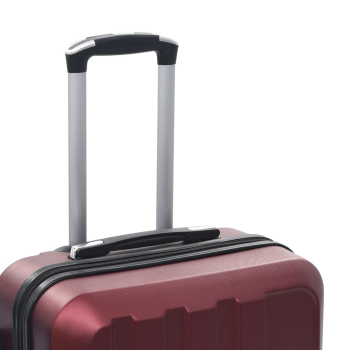 Set valize cu carcasă rigidă, 3 buc., roșu vin, ABS - WALTI WALTI