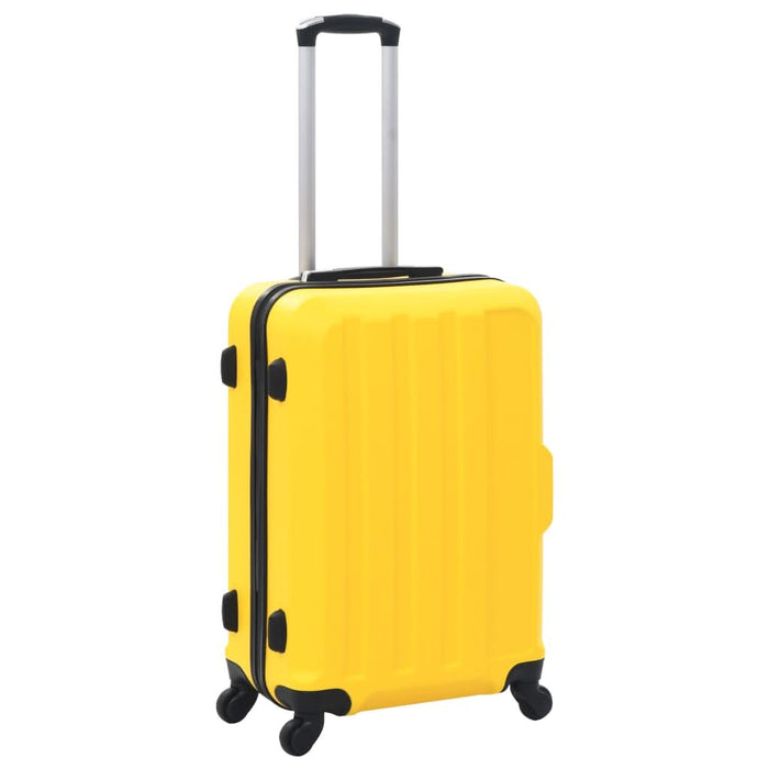 Set valize carcasă rigidă, 3 buc., galben, ABS - WALTI WALTI