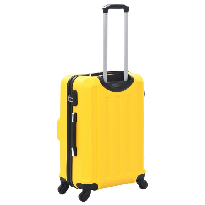 Set valize carcasă rigidă, 3 buc., galben, ABS - WALTI WALTI