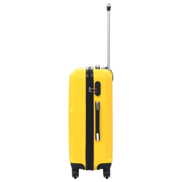 Set valize carcasă rigidă, 3 buc., galben, ABS - WALTI WALTI