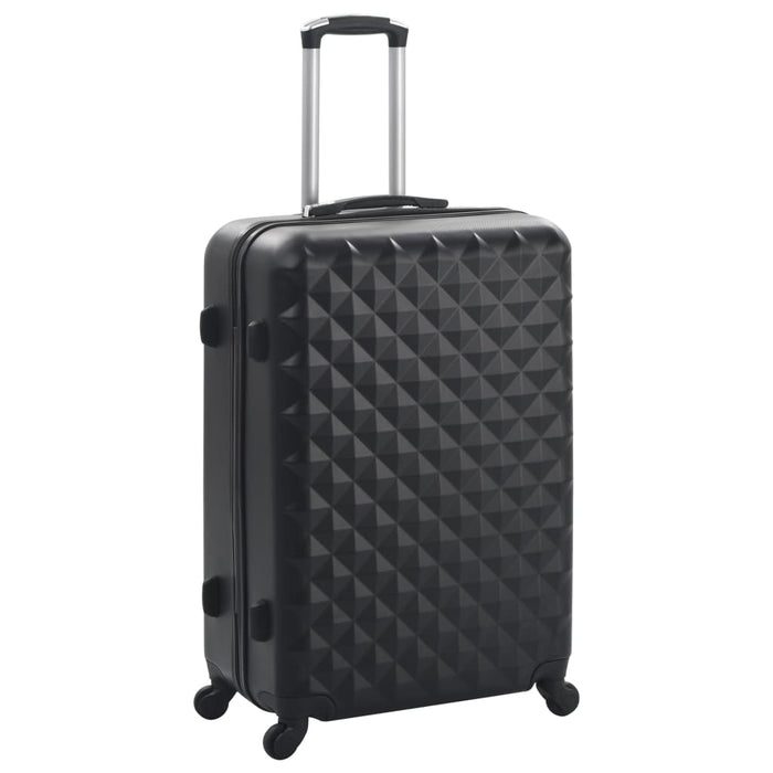 Set valiză carcasă rigidă, 3 buc., negru, ABS - WALTI WALTI