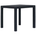 Set mobilier bistro, 3 piese, antracit, plastic, aspect ratan - WALTI WALTI